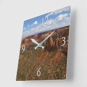 キャニオンリムトレイルから見るコロラドモニュメント スクエア壁時計 (傾斜)