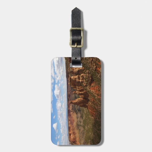 キャニオンリムトレイルから見るコロラドモニュメント ラゲッジタグ (正面縦)