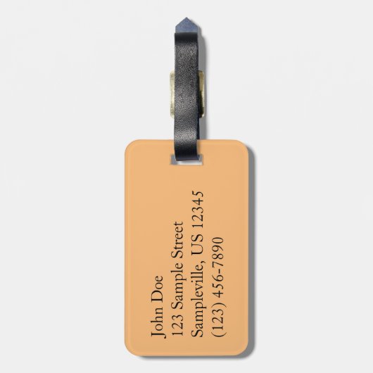 キャニオンリムトレイルから見るコロラドモニュメント ラゲッジタグ (裏面縦)