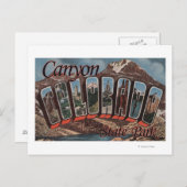 キャニオン州パーク，コロラド – ラージレターシーン ポストカード (正面/裏面)