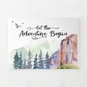 キャニオン結婚ズトリフォールド招待状 三つ折り招待状 (カバー)