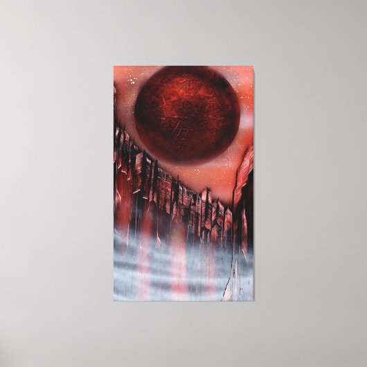 キャニオン・イン・クリムゾン キャンバスプリント (正面)