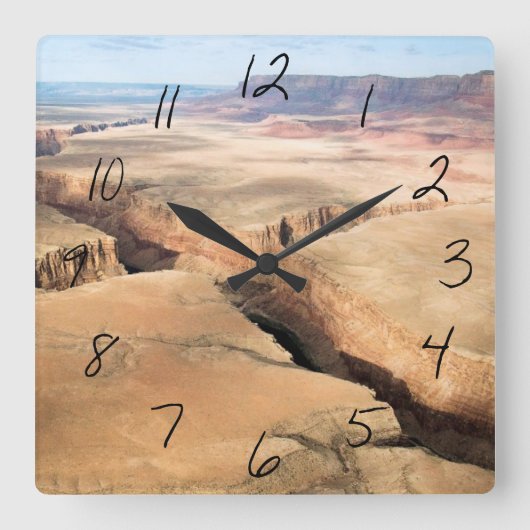 キャニオン・イン・ザ・キャニオン スクエア壁時計 (正面)