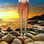 キャニョはっきりしたンサンセットグラデーション絞り染め レギンス