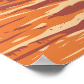 キャニョンランズナショナルパークアイランドインザスカイレトロ ポスター (角)