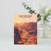 キャニョンランズナショナルパークアートUSA ポストカード (スタンド正面)