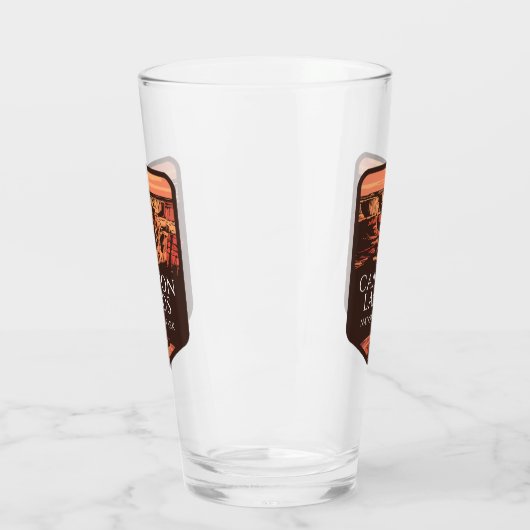 キャニョンランズナショナルパークサンセットエンブレム タンブラーグラス (左)