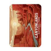 キャニョンランズナショナルパークサンセット マグネット (縦)