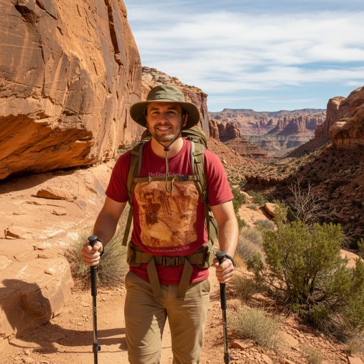 キャニョンランズナショナルパークセゴキャニオンロックアート Tシャツ