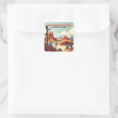 キャニョンランズナショナルパークユタデザートマウンテンズ スクエアシール (バッグ)