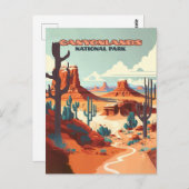 キャニョンランズナショナルパークユタデザートマウンテンズ ポストカード (正面/裏面)