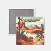 キャニョンランズナショナルパークユタデザートマウンテンズ マグネット (正面/裏面)