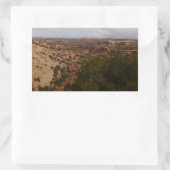 キャニョンランズビューネック春トレイル 長方形シール (バッグ)