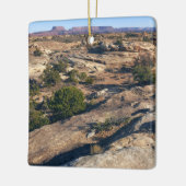 キャニョンランズ国立公園のポットホールポイント セラミックオーナメント (左)