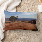 キャニョンランズ国立公園の赤い岩の木 ランバークッション (ブランケット)
