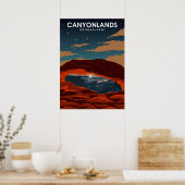 キャニョンランズ国立公園ヴィンテージ旅行ポスター ポスター (キッチン)