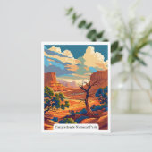 キャニョンランズ国立公園、ユタトラベルヴィンテージ ポストカード (スタンド正面)