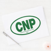 キャニョンランズ国立公園 楕円形シール (封筒)