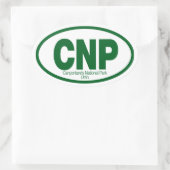 キャニョンランズ国立公園 楕円形シール (バッグ)