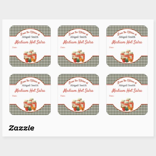 キャニングサルサベジスクエアステッカー スクエアシール (シート)