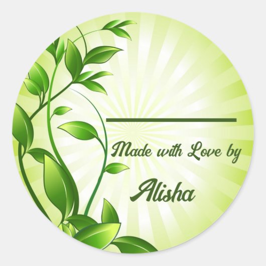 キャニングジャーふたラベル ラウンドシール (正面)