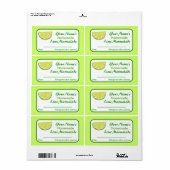 キャニングパーソナライズされたラベルライム漬物を保存 ラベル (フルシート)