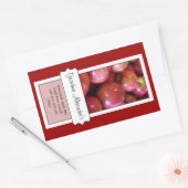 キャニングパーソナライズされたJARラベル、カスタムApple 長方形シール (封筒)