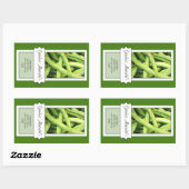 キャニングパーソナライズされたJARラベル、カスタムGreen Beans 長方形シール (シート)