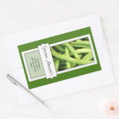 キャニングパーソナライズされたJARラベル、カスタムGreen Beans 長方形シール (封筒)