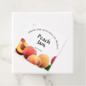 キャニングホームメイドピーチジャム&成分ジャーラベル フェイバータグ (インサイチュ)