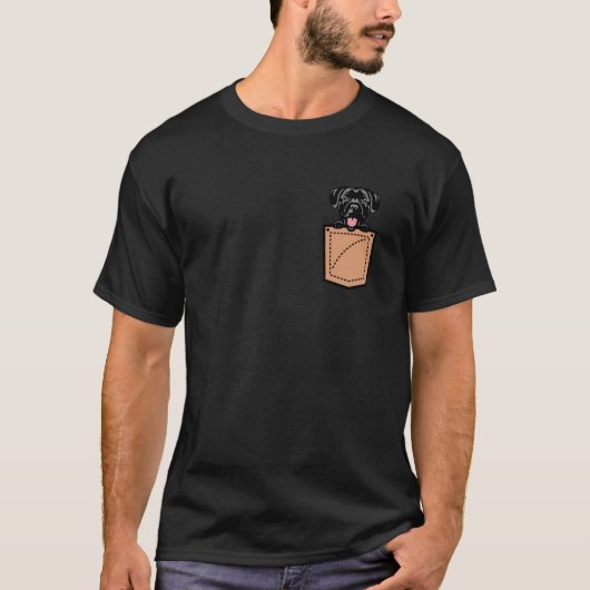 キャネコルソ ポケット ドッグ Tシャツ (正面)