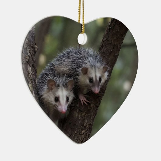 キャノピーでの二重のトラブル:ツインのポストサムズ セラミックオーナメント (右)