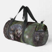 キャノピーでの二重のトラブル:ツインのポストサムズ ダッフルバッグ (右コーナー)