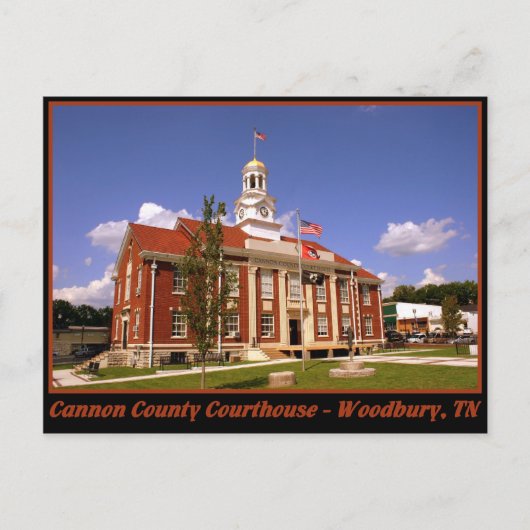 キャノンカウンティコートハウス – Woodbury, TN ポストカード (正面)