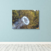 キャノンスモークリングや輪 キャンバスプリント (インサイチュ (ウッドフロア))