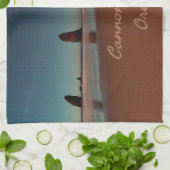 キャノンビーチオレゴンヘイスタックロック キッチンタオル (折り畳み)