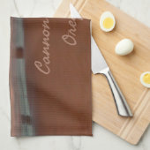 キャノンビーチオレゴンヘイスタックロック キッチンタオル (四つ折り)