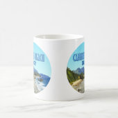 キャノンビーチオレゴン海岸ヴィンテージ コーヒーマグカップ (中央)