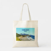 キャノンビーチオレゴン海岸ヴィンテージ トートバッグ (裏面)