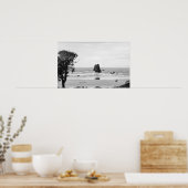 キャノンビーチ、オレゴンの針のあるシーン ポスター (キッチン)