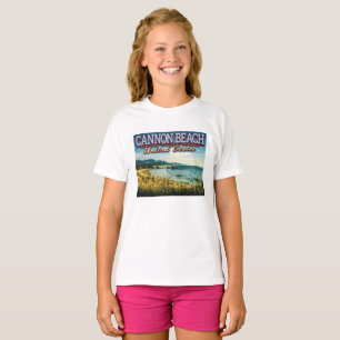 キャノンビーチ- HAYSTACK ROCK – オレゴン州 Tシャツ