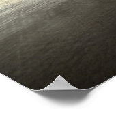 キャノンビーチLow Tide Oregon Pacific Poster ポスター (角)