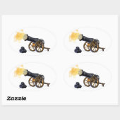キャノンボールのシール 楕円形シール (シート)