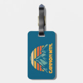 キャノンマウンテンニューハンプシャーレトロターコイズ ラゲッジタグ (裏面縦)