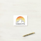 キャノンマウンテンニューハンプシャーレトロ ポストイット (デスク上)