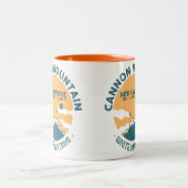 キャノンマウンテンニューハンプシャー – レトロヴィンテージ ツートーンマグカップ (中央)