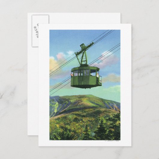 キャノン山トラム昇順のビュー ポストカード (正面/裏面)