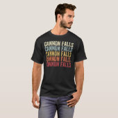 キャノン滝ミネソタキャノン滝MNレトロヴィンタ Tシャツ (正面フル)