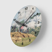 キャノン火災 ラウンド壁時計 (傾斜)