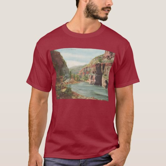 キャノン、グランド・リバー(キャニオン)の壁 Tシャツ (正面)